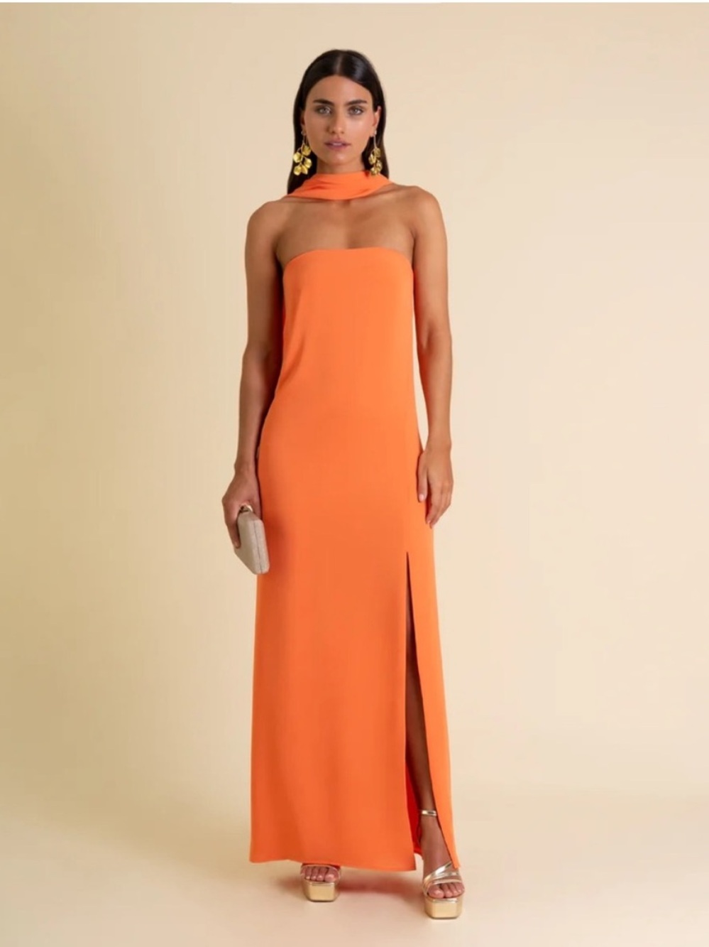 THE-ARE MRS. ARTEAGA DRESS IN ORANGE